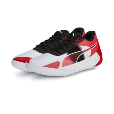 Puma Hallen-Indoorschuhe Fusion Nitro Team weiss/rot Herren